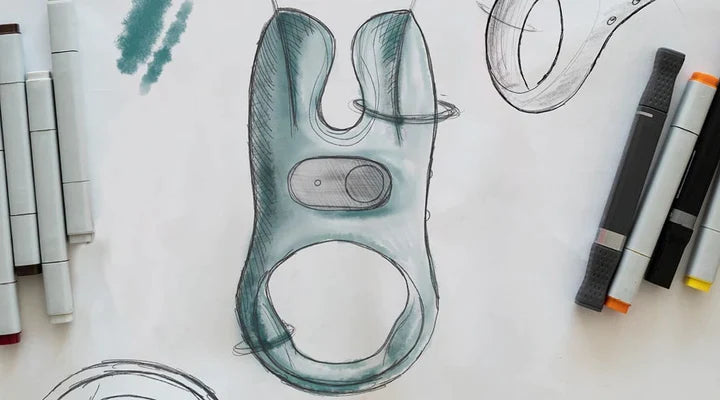 Vibrating Cock Ring NOS Design Sketches